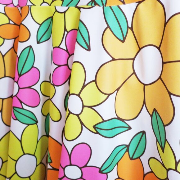 Kate Gabrielle retro floral a-line mini dress size Small - Picture 4 of 5